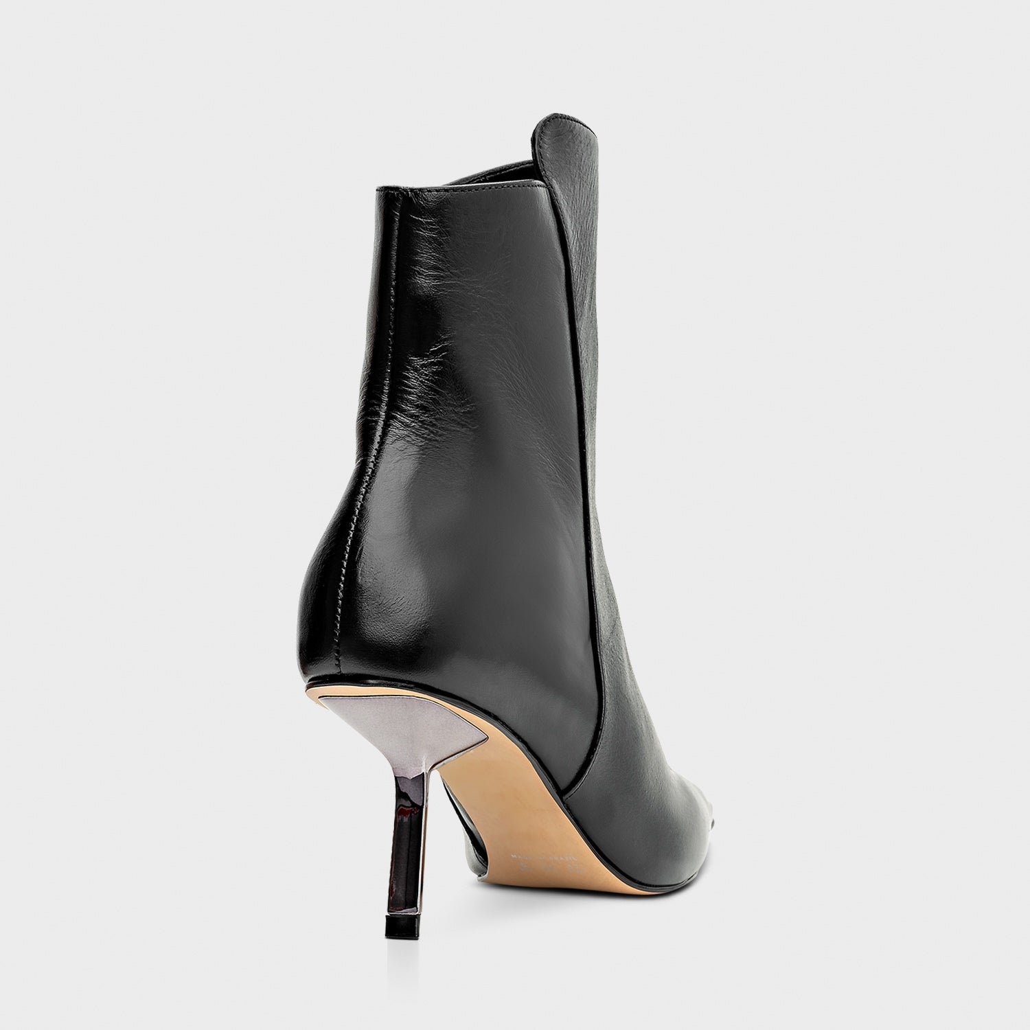 Metal Stiletto Ankle Boot