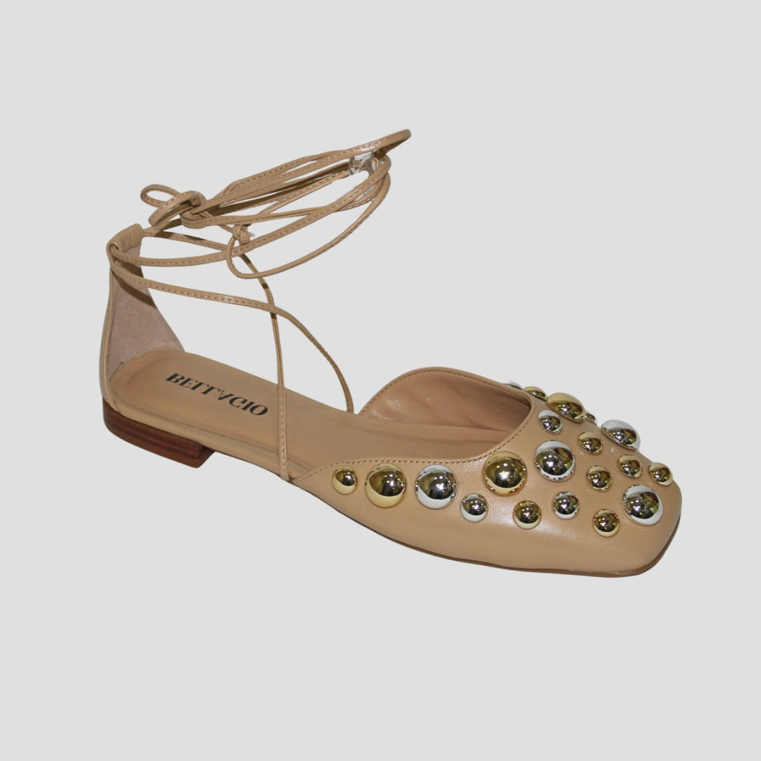 Metal Ball Ankle Wrap Flat