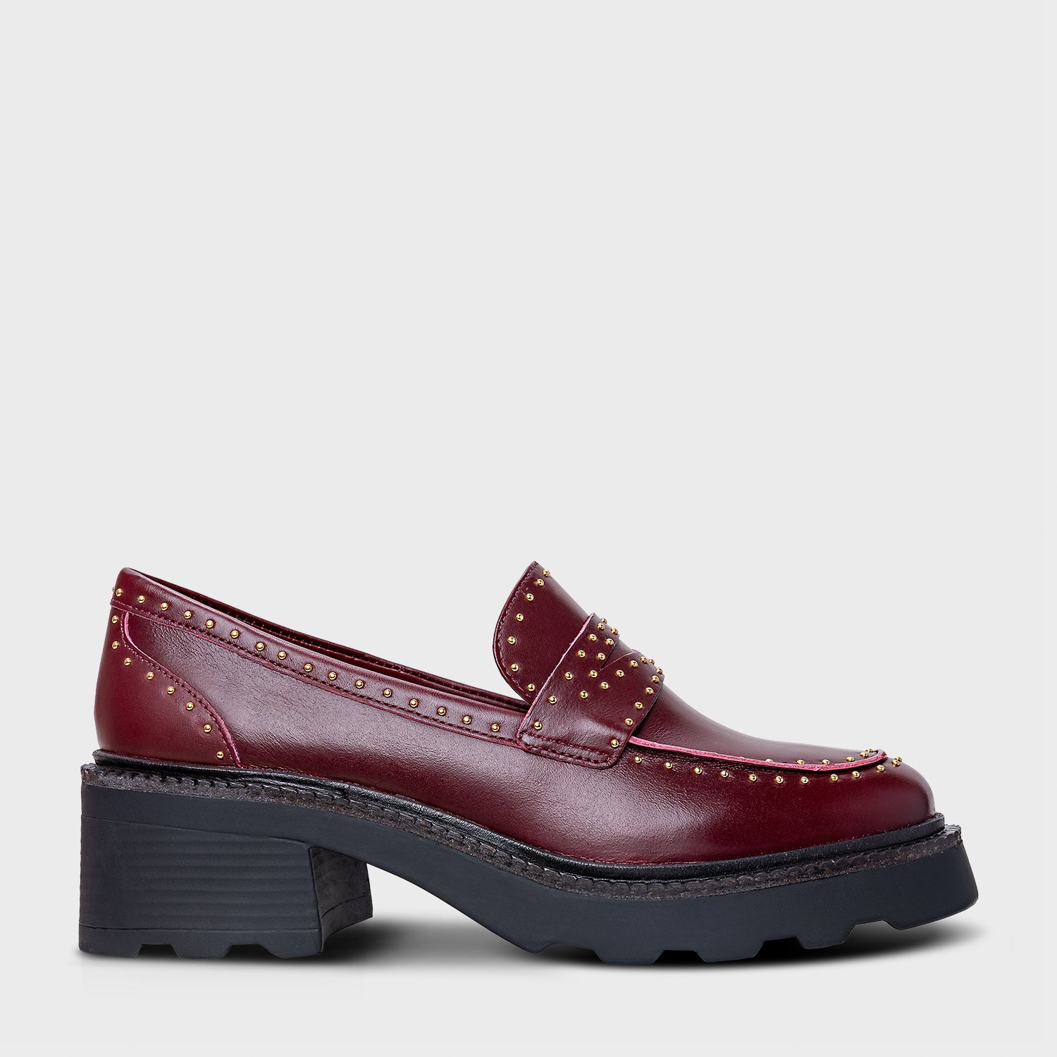 Mini Stud Lug Sole Loafer