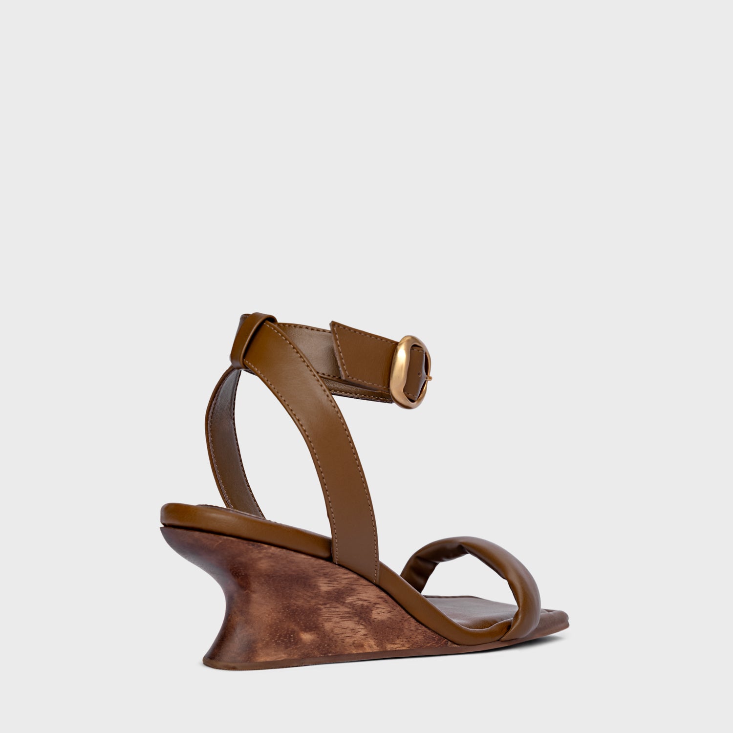 Puffy Strap Wood Heel (Salvator)
