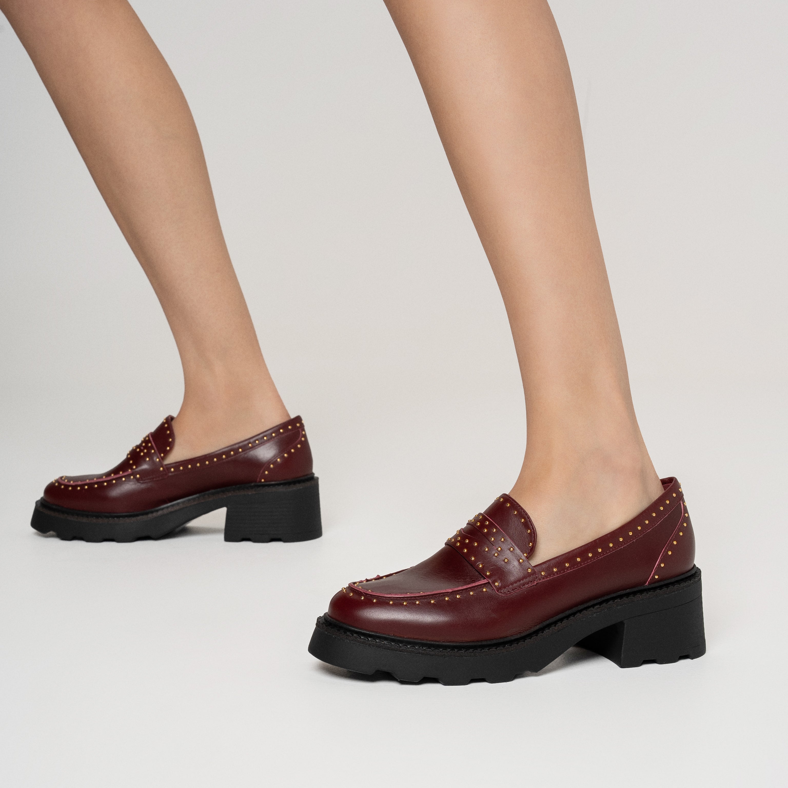 Mini Stud Lug Sole Loafer