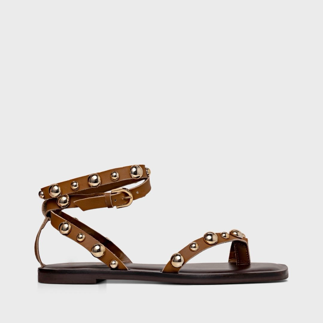 Ball Strap Flat Sandal