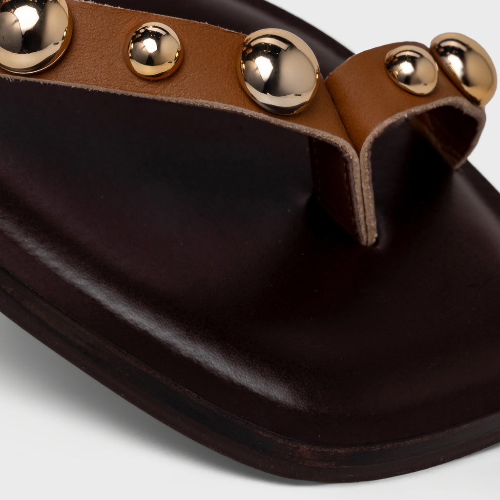 Ball Strap Flat Sandal