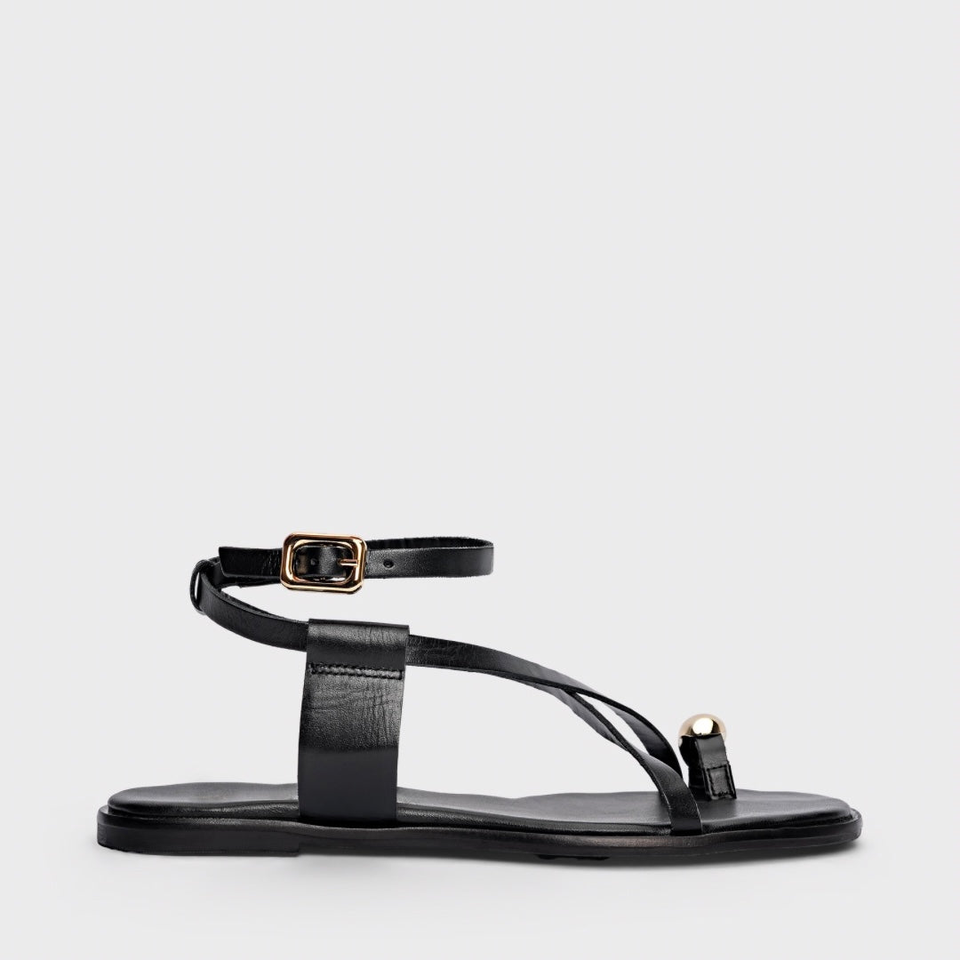 Cross Strap Toe-Ring Sandal